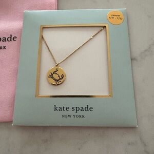 Kate Spade Gold Zodiac Cancer Pendant Necklace